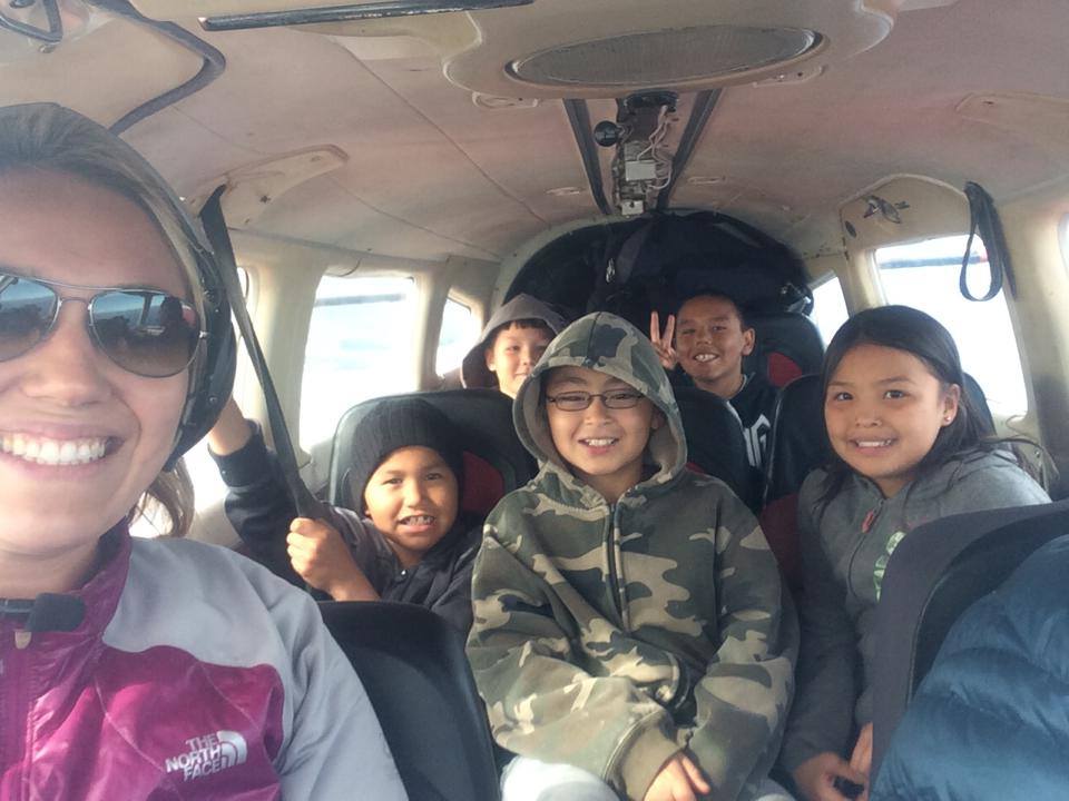 Kids on the Way to Camp Sivu